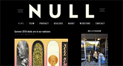 Desktop Screenshot of nullskateboards.com