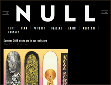 Tablet Screenshot of nullskateboards.com